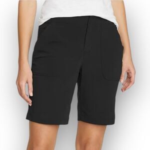 Eddie Bauer Horizon Bermuda Shorts Black Hiking Athletic Stretch Women’s Size 10